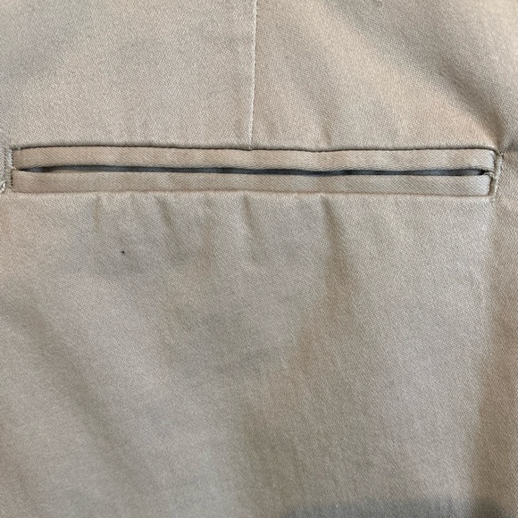 Zara Mens Dress Pants Size 34 Khaki Tapered Leg Business Casual Pockets - Picture 10 of 15